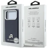 Karl Lagerfeld dėklas, skirtas IPHONE 17 Pro, suderinamas su MagSafe KLHMP17L6PFKCLB (PU FW W/ K&amp;C Head Pin) mėlynas