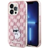 Karl Lagerfeld Monogram Choupette - dėklas skirtas Apple iPhone 15 Pro Max Rožinė