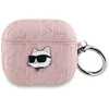 Karl Lagerfeld Monogram Choupette Galvos dėklas, skirtas AirPods 3 - rožinis