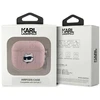 Karl Lagerfeld Monogram Choupette Galvos dėklas, skirtas AirPods 3 - rožinis