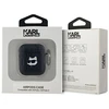 Karl Lagerfeld Monogram Choupette Head dėklas, skirtas AirPods 1 / 2 - juodas