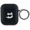 Karl Lagerfeld Monogram Choupette Head dėklas, skirtas AirPods 1 / 2 - juodas