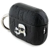 Karl Lagerfeld Monogram Dėklas galvos formos su Karl & Choupette motyvu, skirtas AirPods Pro 2 - Juodas