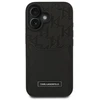 Karl Lagerfeld KLHCP16SPGKHPRPK iPhone 16 6.1″ juodos spalvos kietas dėklas Cardslots Monogram