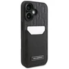 Karl Lagerfeld KLHCP16SPGKHPRPK iPhone 16 6.1″ juodos spalvos kietas dėklas Cardslots Monogram