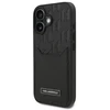 Karl Lagerfeld KLHCP16SPGKHPRPK iPhone 16 6.1″ juodos spalvos kietas dėklas Cardslots Monogram