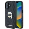 Karl Lagerfeld KLHCP16SPGKLKIPK iPhone 16 6.1″ juodos spalvos kietas dėklas Monogram Karl Head Pin