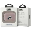 Karl Lagerfeld Monograminis Karl & Choupette Head dėklas AirPods Pro 2 – rožinis