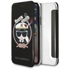 Karl Lagerfeld KLFLBKPXKSB Apple iPhone X Xs juodos spalvos bookdėklas Signature Glitter