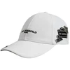 Karl Lagerfeld Paris balta kepurė su dirželiu – L5WH7947-wht
