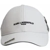 Karl Lagerfeld Paris balta kepurė su dirželiu – L5WH7947-wht