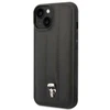 Karl Lagerfeld KLHCP14SPSQPK Apple iPhone 14/ 15 / 13 6,1″ kietas dėklas juodos spalvos Puffy Ikonik Pin