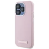 Karl Lagerfeld KLHMP15LPGMSRPP Apple iPhone 15 Pro 6.1″ rožinės spalvos kietas dėklas FW Metal Plate MagSafe