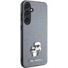 Karl Lagerfeld S24 S921 deklas pilka/pilka Saffiano Karl &amp; Choupette Metalinis smeigtukas