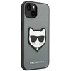 Karl Lagerfeld KLHCP14MSAPCHG Apple iPhone 14 Plus / 15 Plus 6,7″ kietas dėklas sidabrinis Saffiano Choupett