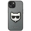 Karl Lagerfeld KLHCP14MSAPCHG Apple iPhone 14 Plus / 15 Plus 6,7″ kietas dėklas sidabrinis Saffiano Choupett