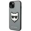 Karl Lagerfeld KLHCP14MSAPCHG Apple iPhone 14 Plus / 15 Plus 6,7″ kietas dėklas sidabrinis Saffiano Choupett