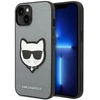 Karl Lagerfeld KLHCP14MSAPCHG Apple iPhone 14 Plus / 15 Plus 6,7″ kietas dėklas sidabrinis Saffiano Choupett