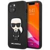 Dėklas Karl Lagerfeld Hardcase Saffiano Ikonik Karl`s Patch KLHCP13SOKPK galinis dangtelis, Apple, iPhone 13 mini, TPU, Juodas, 5,4 "