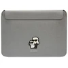 Karl Lagerfeld Dėklas kompiuteriui KLCS16SAKCPMG 16″ sidabro spalvos Saffiano Karl&Choupette