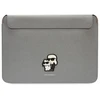 Karl Lagerfeld Dėklas kompiuteriui KLCS14SAKCPMG 14″ sidabro spalvos Saffiano Karl&Choupette