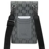 Dėklas Karl Lagerfeld Saffiano Monogram Choupette rankinė - sidabrinė
