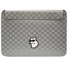 Karl Lagerfeld dėklas, skirtas KLCS16SAKHPCK 14” sidabrinis dėklas, skirtas Mono Saffiano Choupette