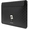 Karl Lagerfeld Saffiano Monogram Iconic nešiojamojo kompiuterio dėklas 16 - juodos spalvos
