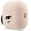 Karl Lagerfeld Silikoninis 3D dėklas galvai skirtas AirPods Pro 3 - Rožinis
