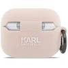 Karl Lagerfeld Silikoninis 3D dėklas galvai skirtas AirPods Pro 3 - Rožinis