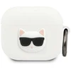Karl Lagerfeld Silikoninis Choupette dėklas AirPods 3 - Baltas