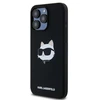 Karl Lagerfeld KLHMP15LSCHPPLK Apple iPhone 15 Pro 6.1″ juodos spalvos kietas dėklas Silicone Choupette Head MagSa