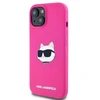 Karl Lagerfeld KLHMP15MSCHPPLF Apple iPhone 15 Plus / 14 Plus 6.7″ fuschia kietas dėklas Silicone Choupet