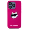 Karl Lagerfeld KLHMP15LSCHPPLF Apple iPhone 15 Pro 6.1″ fuschia kietas dėklas Silicone Choupette Head Mag