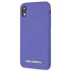 Dėklas Karl Lagerfeld Silicone iPhone Xr Case - Violetinė