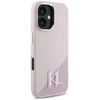 Karl Lagerfeld KLHMP16SSCMKMPCP Apple iPhone 16 6.1″ rožinės spalvos kietas dėklas Silicone Shadow Metal Initial