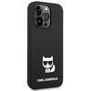 Karl Lagerfeld silikoninis dėklas iPhone 14 Pro juodas
