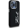 Dėklas Karl Lagerfeld Silicone Metal Script Logo iPhone 15 Pro Max Case - Juodas