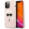 Karl Lagerfeld silikoninis dėklas Karl's Head iPhone 13 Pro / 13 (6.1 ) šviesiai rožinis