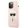 Karl Lagerfeld silikoninis dėklas Karl's Head iPhone 13 Pro / 13 (6.1 ) šviesiai rožinis