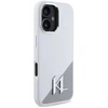 Karl Lagerfeld KLHMP16SSCMKMPCH Apple iPhone 16 6,1″ baltos spalvos kietas dėklas Silicone Initial Metal Logo Ma