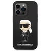Karl Lagerfeld dėklas, skirtas iPhone 14 Pro 6,1 KLHMP14LSNIKBCK juodos spalvos kietas dėklas , skirtas Silikoninis Ikonik Magsafe