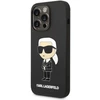 Karl Lagerfeld dėklas, skirtas iPhone 14 Pro 6,1 KLHMP14LSNIKBCK juodos spalvos kietas dėklas , skirtas Silikoninis Ikonik Magsafe
