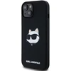 Karl Lagerfeld KLHMP15MSCHPPLK Apple iPhone 15 Plus / 14 Plus 6.7″ juodos spalvos kietas dėklas Silicone Choupette