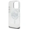 Karl Lagerfeld IML Glitter Karl and Choupette Sketch MagSafe dėklas Apple iPhone 16 Pro skaidrus