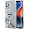Karl Lagerfeld KLHMP12MLGCHSGH Apple iPhone12/12 Pro 6.1″ kietas dėklas skaidrus Liquid Glitter Choupette He