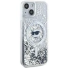 Karl Lagerfeld KLHMP14SLGCHSGH Apple iPhone 14 /15 / 13 6.1″ kietas dėklas skaidrus Liquid Glitter Choupette