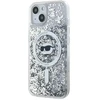 Karl Lagerfeld KLHMP14SLGCHSGH Apple iPhone 14 /15 / 13 6.1″ kietas dėklas skaidrus Liquid Glitter Choupette