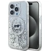 Karl Lagerfeld KLHMP14LLGCHSGH Apple iPhone14 Pro 6.1″ kietas dėklas skaidrus Liquid Glitter Choupette Head