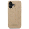Karl Lagerfeld KLHMP16SPKHPORPE Apple iPhone 16 6.1″beige kietas dėklas Hot Stamp Magsafe